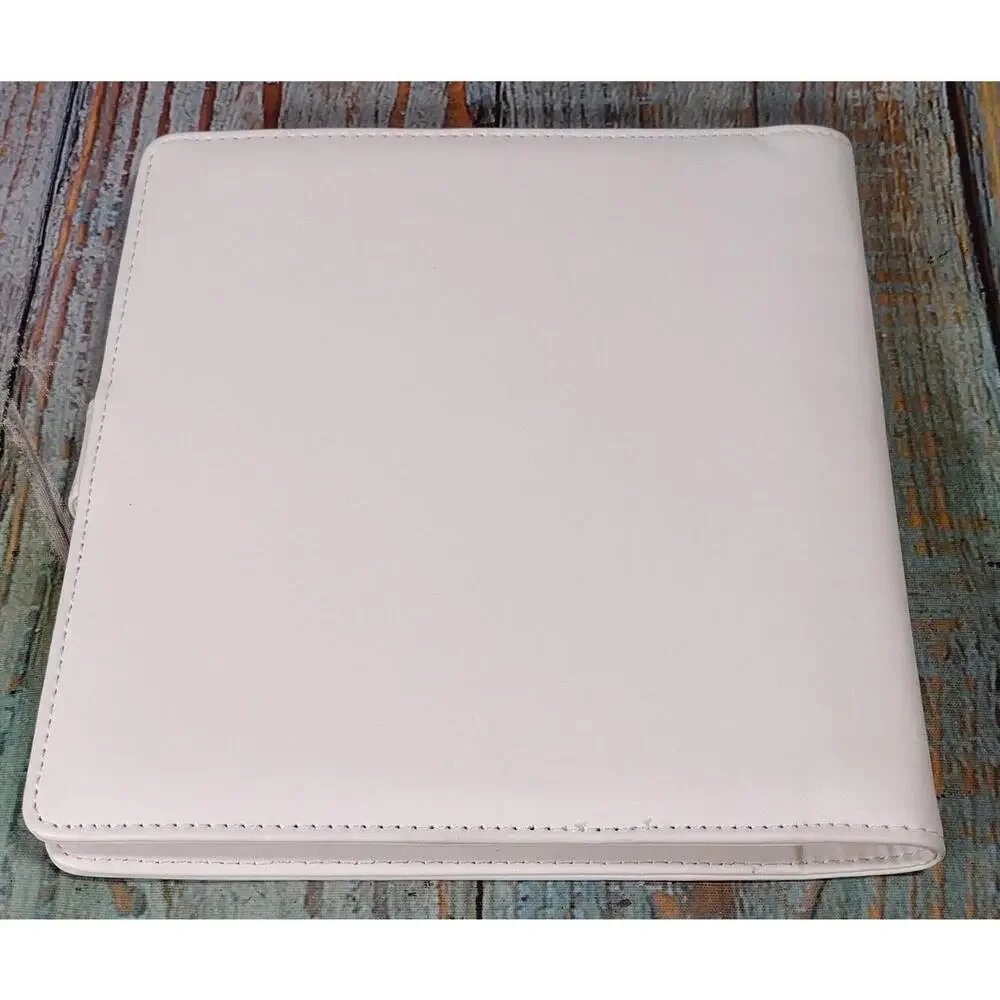 White Faux Leather -‎ Trading Card/Photo Album